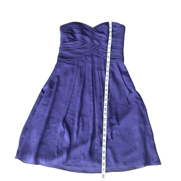 David’s Bridal Elegant Purple Strapless Cocktail Dress Size 2 - Picture 11 of 13